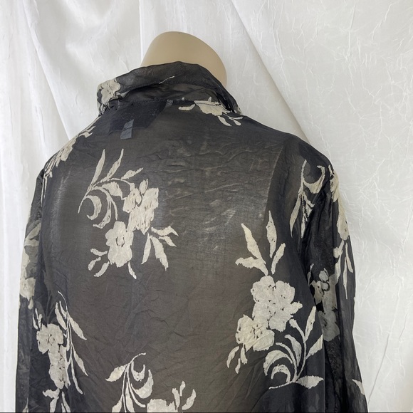 🚫SOLD🚫 VTG 80’s Jeannene Booher Sheer Black Cover Up - Picture 13 of 16